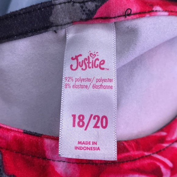 Red and Black Floral Dress - Picture 3 of 3